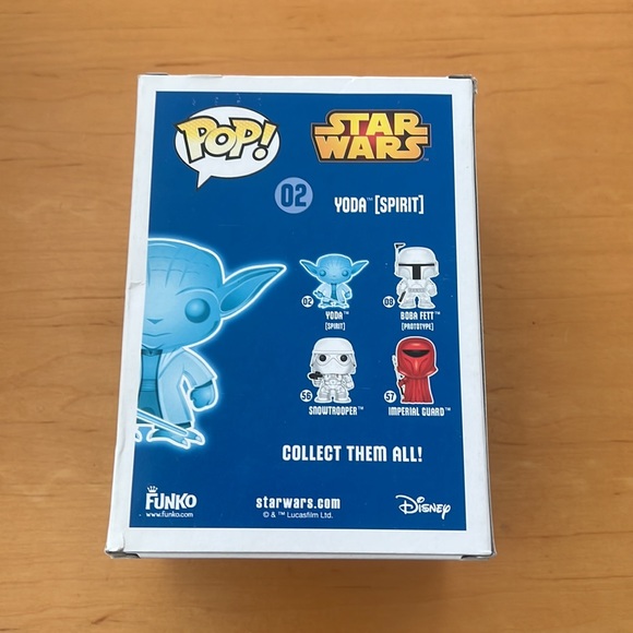 Funko Pop Star Wars Yoda (Spirit) Glow In The Dark Bobble-Head Figurine - Picture 3 of 7